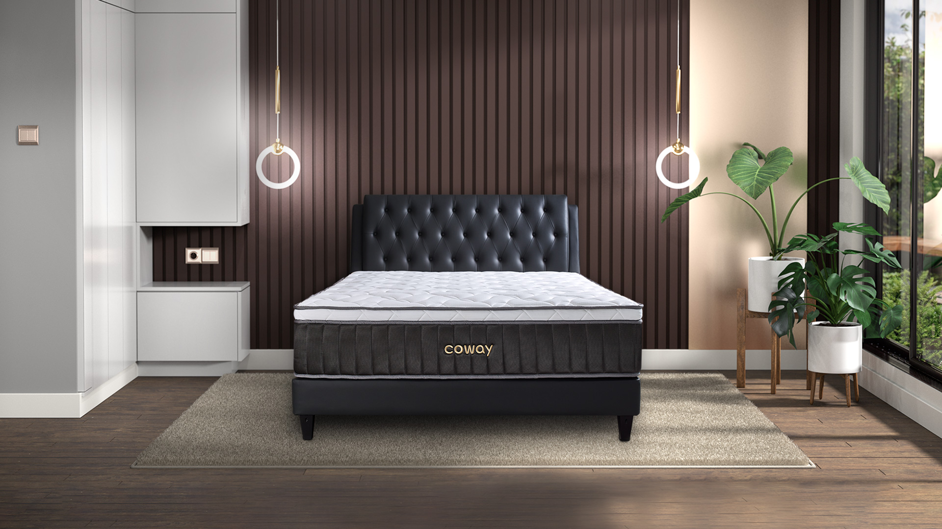 coway-malaysia-prime2-series-premium-mattress-with-dark-grey-frame (1)